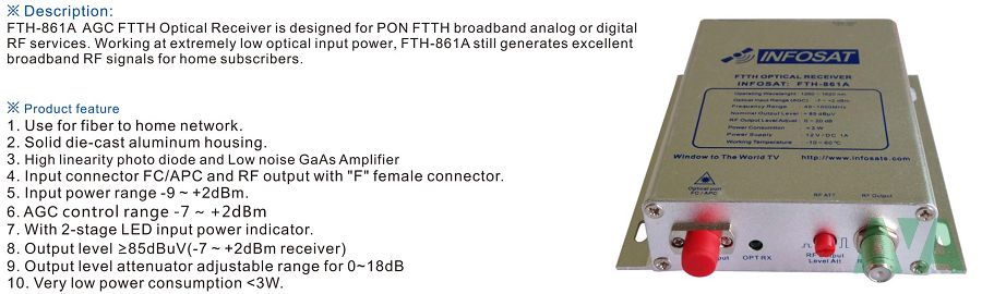 Node quang Infosat FTH 861A Node quang Infosat FTH 861A